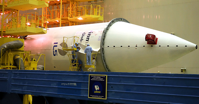 GX3 fully encapsulated, waiting to be mated to the launch vehicle