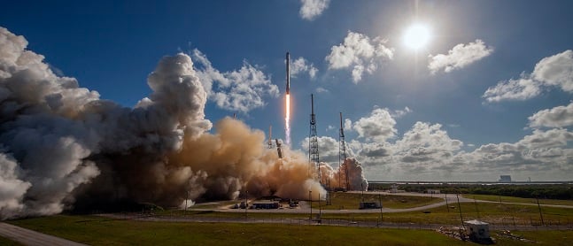 GX4 satellite launching on SpaceX's Falcon 9