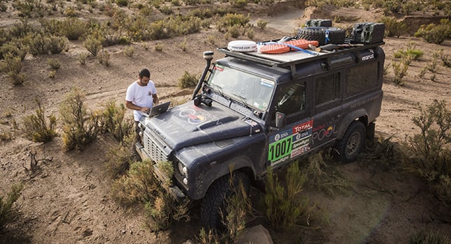 Land Rover on the Red Bull Dakar Rally
