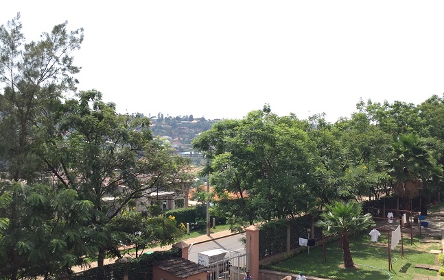 Looking out across Kigali