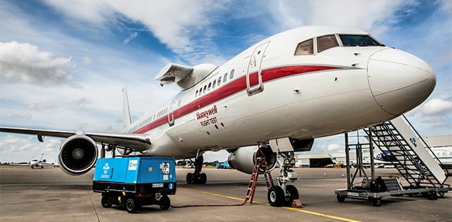 The GX Aviation tour covered more than 10 locations worldwide using the Honeywell Boeing 757 test aircraft