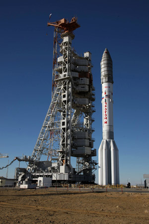 Proton Breeze-M launch vehicle ready to launch Inmarsat-5 F1 into orbit