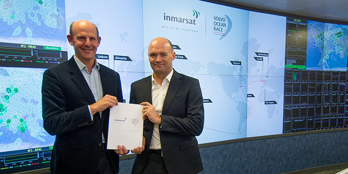 Rupert Pearce, CEO, Inmarsat and Mark Turner, CEO, Volvo Ocean Race