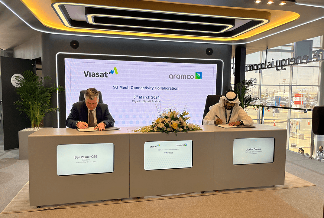 Aramco, Viasat & Inmarsat sign MOU for 5G mesh connectivity collaboration 