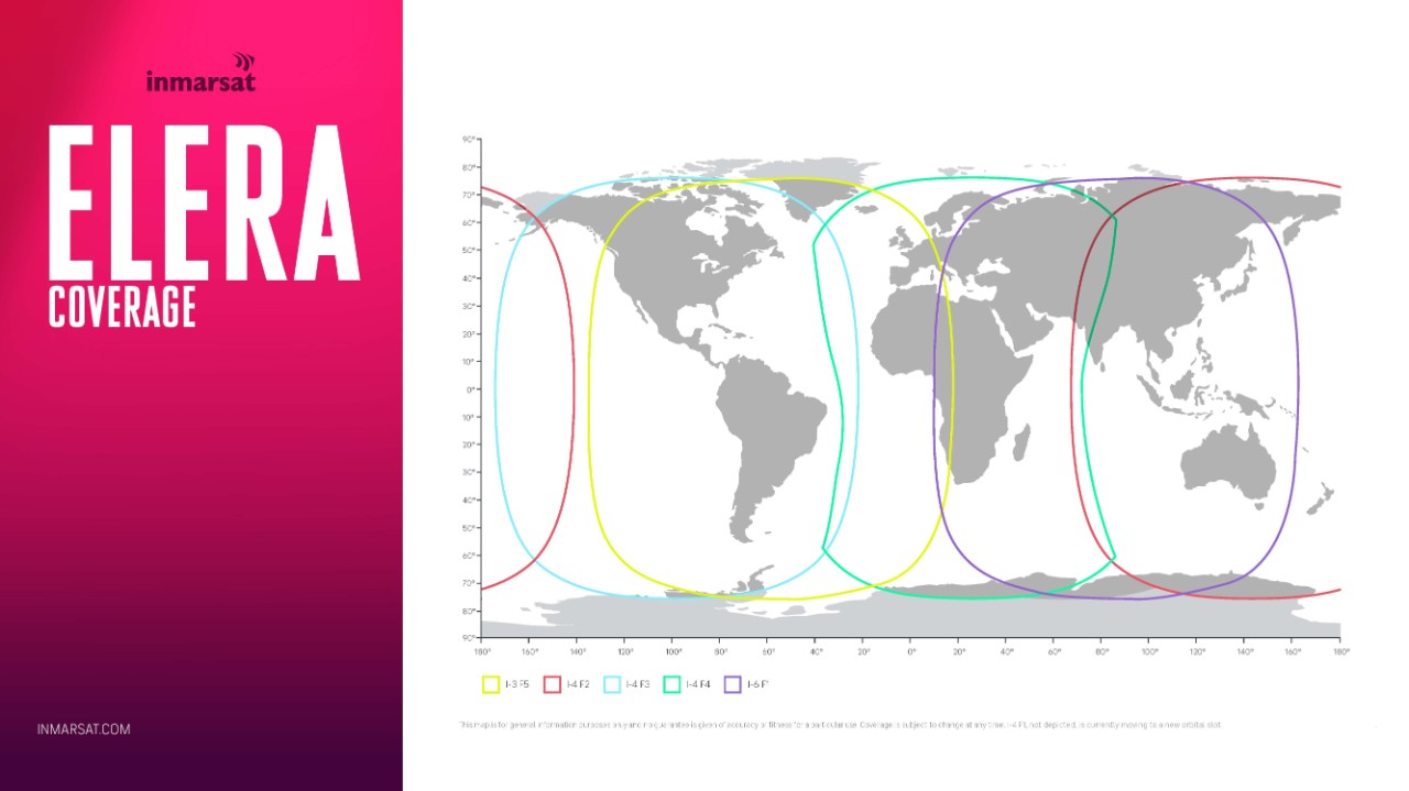 Inmarsat ELERA coverage map