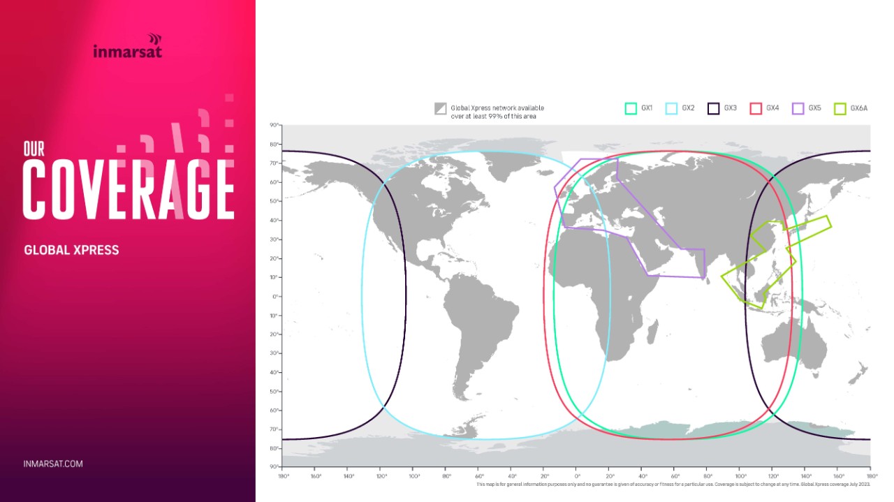 Global Xpress coverage map