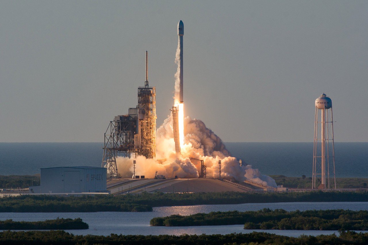 Inmarsat's GX4 satellite being launched onbaord SpaceX's Falcon 9 rocket