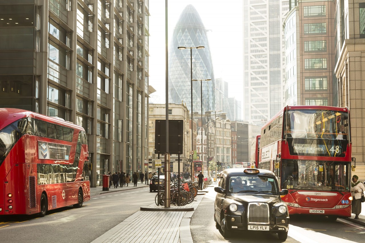 Traffic in central London