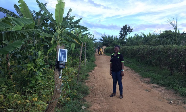 Satcom terminal powering a smart irrigation solution