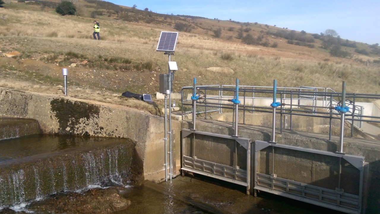 BGAN M2M terminal installed to monitor hydrological facility