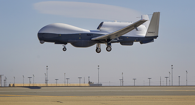 Triton UAV under flight testing