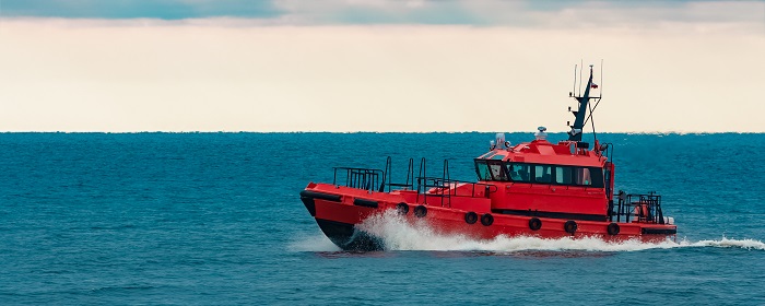 A Riga-based coastguard vessel