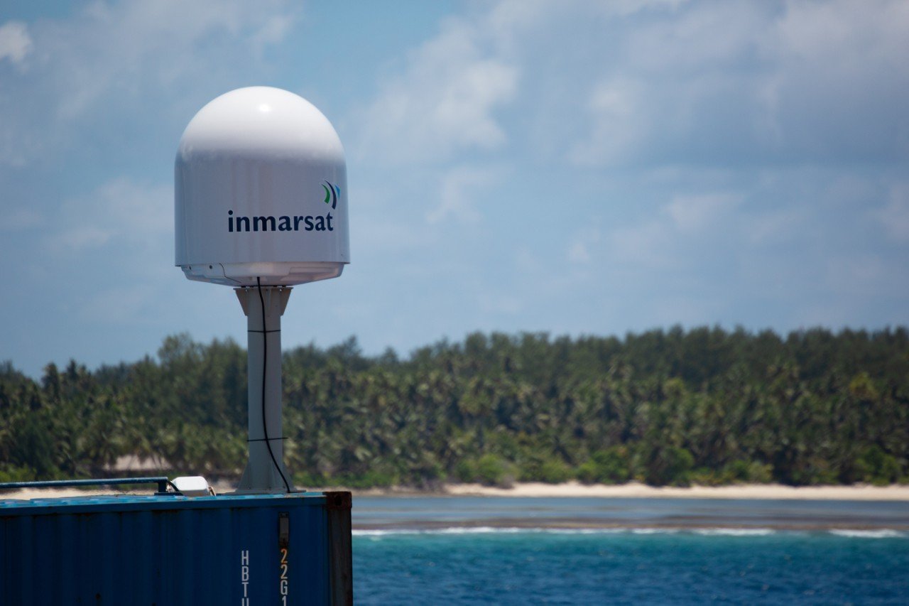 Inmarsat Terminal used on the Nekton Mission providing connectivity for the mission.