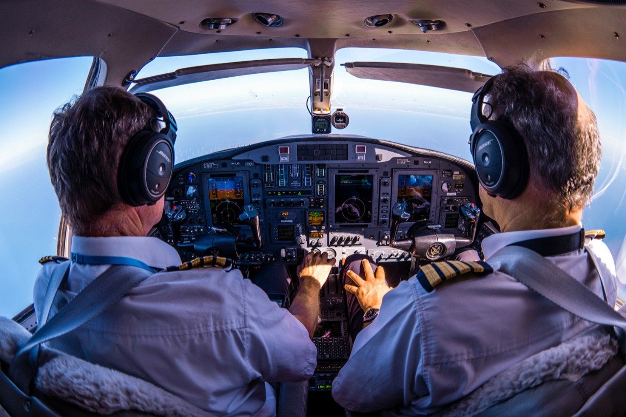 The Iris programme test flight was conducted onboard a Cessna Citation II aircraft flying from Amsterdam Schiphol Airport. Credit: ESA/M. Cowan.