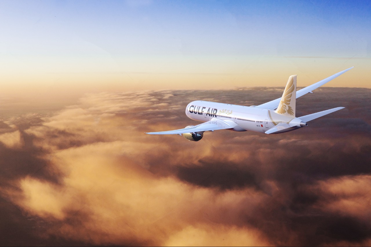 Rendition of Gulf Air Boeing 787