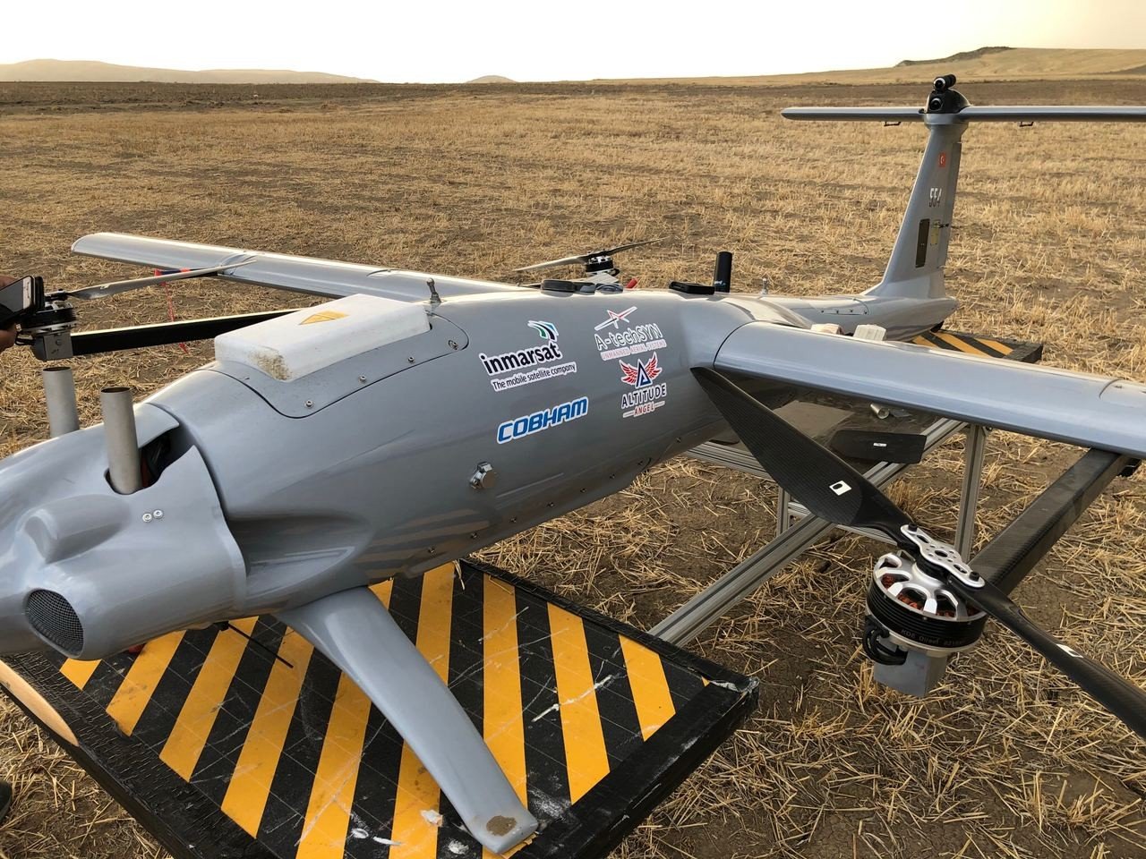 During October and November 2020, an A-TechSYN CGT50 VTOL UAV – using the compact Cobham AVIATOR 200 satcom solution integrated with UAV Navigation’s POLAR Attitude & Heading Reference System (AHRS) - flew numerous BVLOS flights, connected and tracked using Inmarsat’s global L-band satellite network.