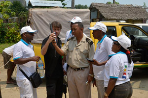 TSF in action using Inmarsat equipment after Cyclone Giovanna hit the island of Madagascar