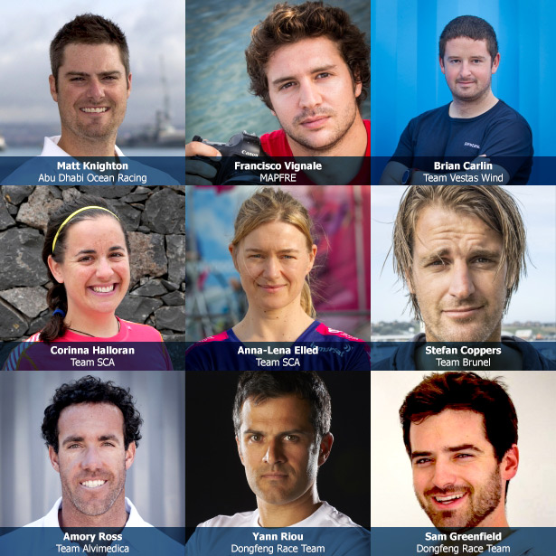 Onboard reporters for the 2014-15 Volvo Ocean Race