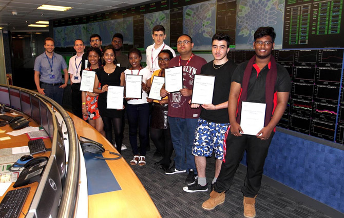 Pupils from City & Islington college having completed the 2016 summer strategy