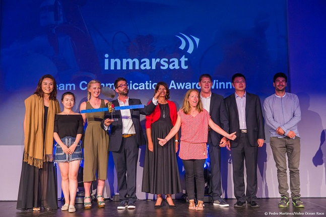 Team Dongfeng receiving the Inmarsat Communications Award