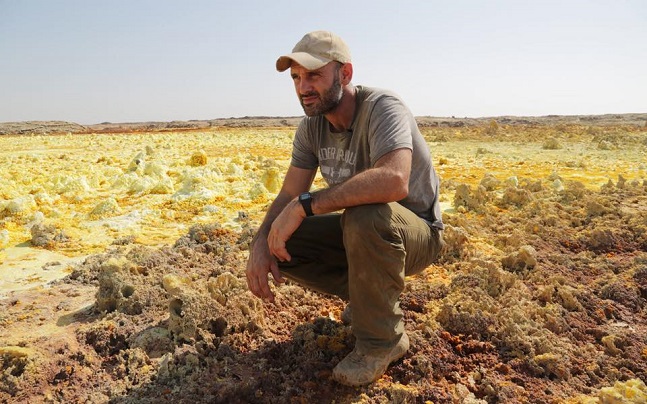 Ed Stafford in the desert