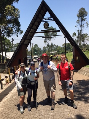 Walking with the Wounded team at the start of the expedition