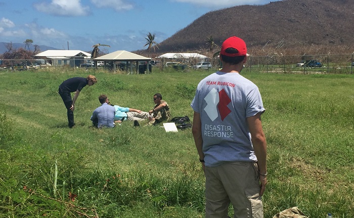 Team Rubicon in action following the devastation of Hurricane Irma in 2017