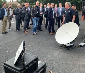 Global Xpress VSAT terminal being demonstrated at NATO TIDE Sprint 2019