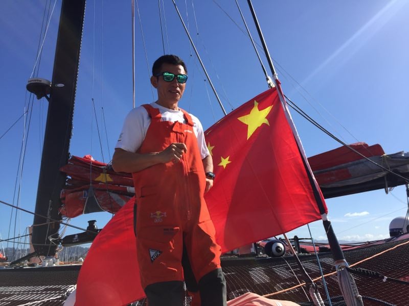 Guo Chuan on his vessel in San Francisco