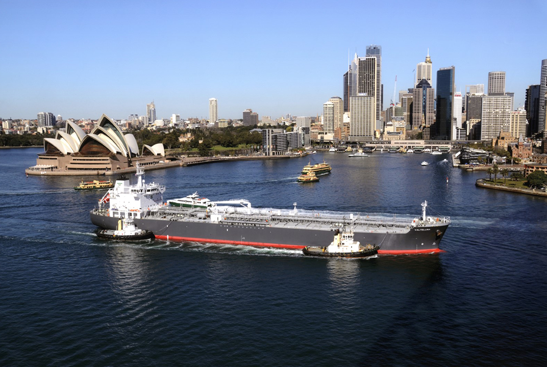 Valtellina ship on the Sydney Harbour