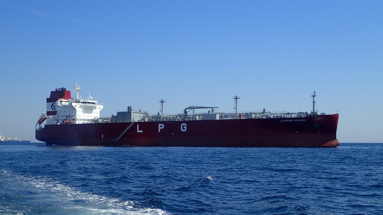 Slovang Clipper Saturn vessel out at sea as part of the fleet utilising Inmarsat NexusWave