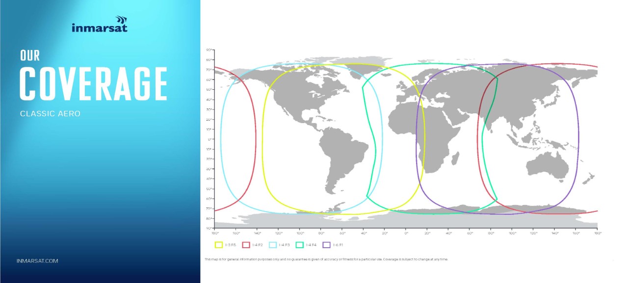 Map showing Classic Aero coverage