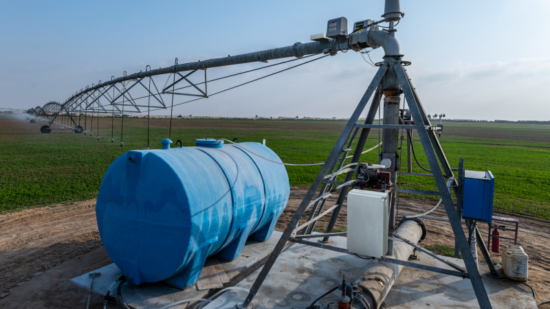 Automated crop irrigation system