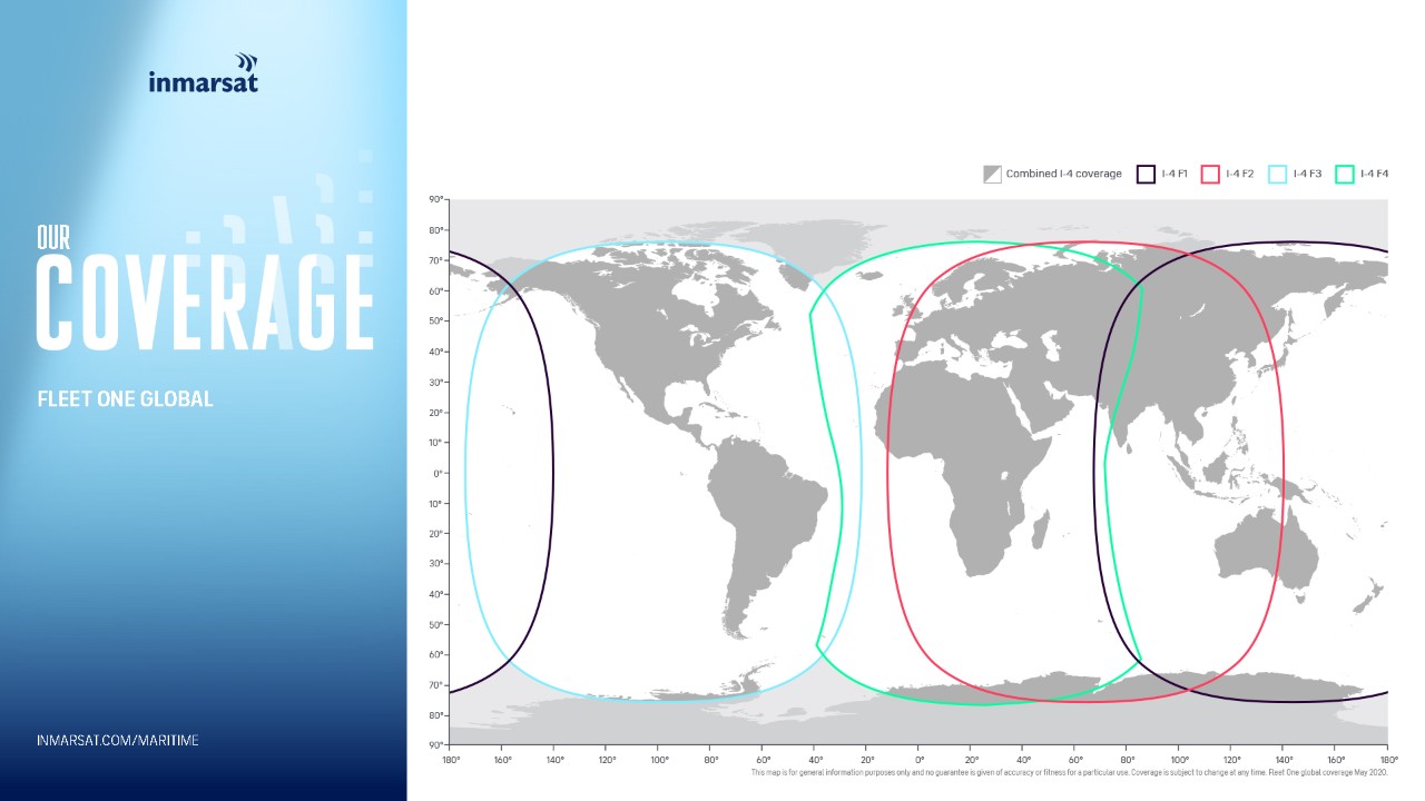 Fleet One global coverage map